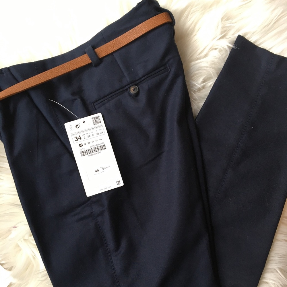 Zara blue dressy pants